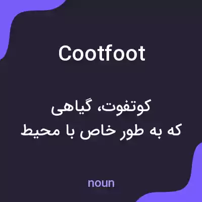 معنی cootfoot به فارسی معنی cootfoot به فارسی