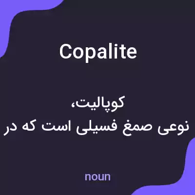 معنی copalite به فارسی