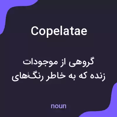 معنی copelatae به فارسی معنی copelatae به فارسی