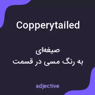 معنی copperytailed به فارسی معنی copperytailed به فارسی