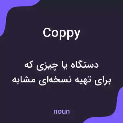 معنی coppy به فارسی معنی coppy به فارسی