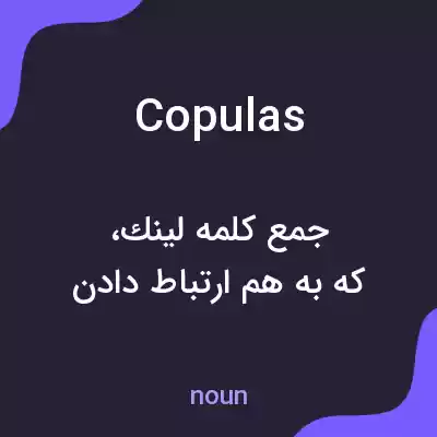 معنی copulas به فارسی معنی copulas به فارسی