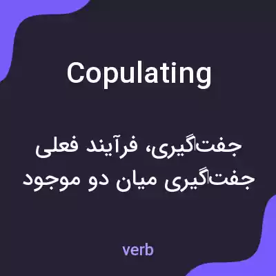 معنی copulating به فارسی معنی copulating به فارسی