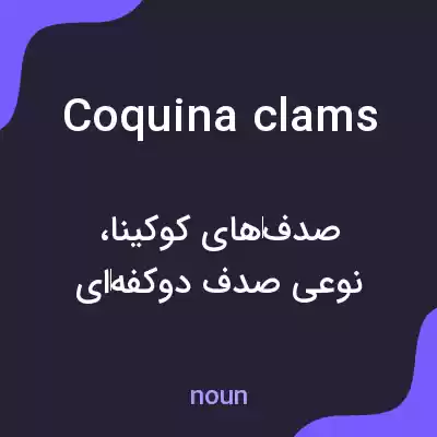 معنی coquina clams به فارسی معنی coquina clams به فارسی