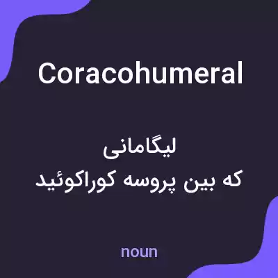 معنی coracohumeral به فارسی معنی coracohumeral به فارسی