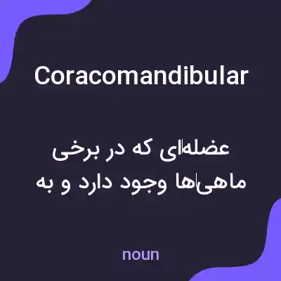 معنی coracomandibular به فارسی معنی coracomandibular به فارسی