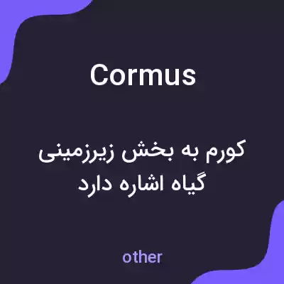 معنی cormus به فارسی معنی cormus به فارسی