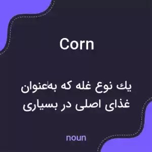 معنی corn به فارسی معنی corn به فارسی