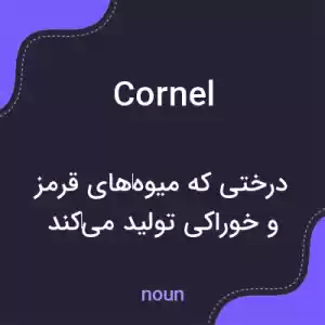 معنی cornel به فارسی
