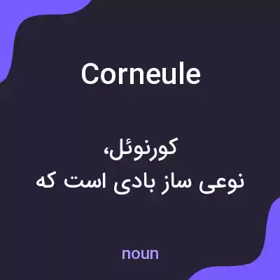 معنی corneule به فارسی معنی corneule به فارسی
