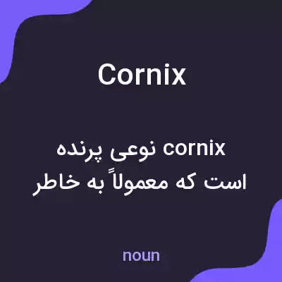 معنی cornix به فارسی معنی cornix به فارسی