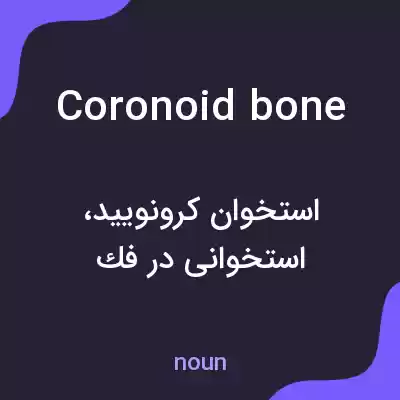 معنی coronoid bone به فارسی معنی coronoid bone به فارسی