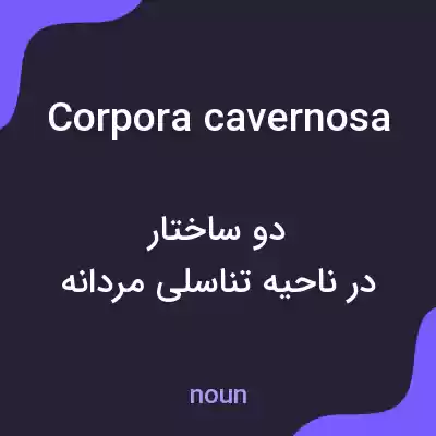 معنی corpora cavernosa به فارسی معنی corpora cavernosa به فارسی