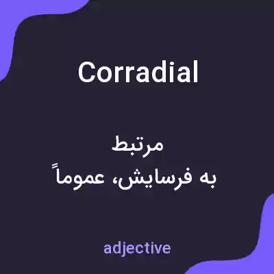 معنی corradial به فارسی معنی corradial به فارسی