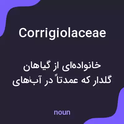 معنی corrigiolaceae به فارسی معنی corrigiolaceae به فارسی