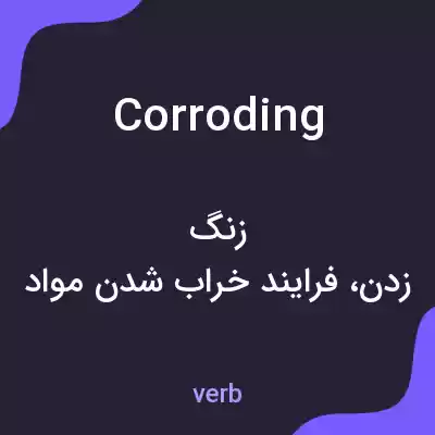 معنی corroding به فارسی معنی corroding به فارسی