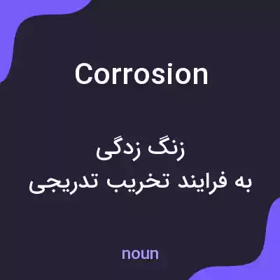 معنی corrosion به فارسی معنی corrosion به فارسی