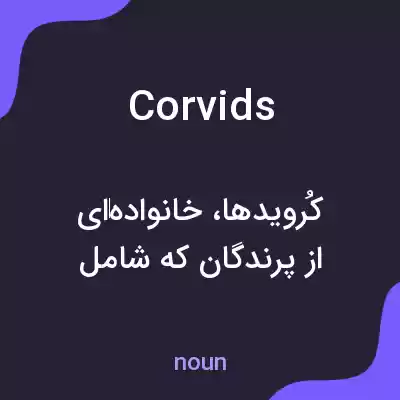 معنی corvids به فارسی معنی corvids به فارسی