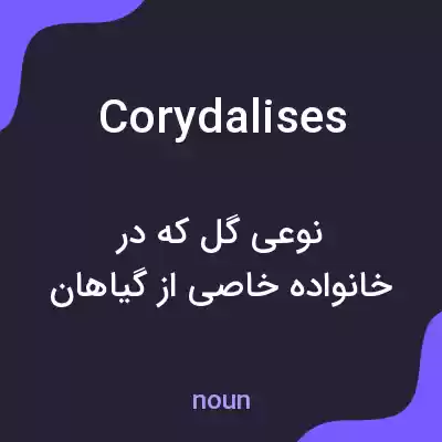 معنی corydalises به فارسی معنی corydalises به فارسی