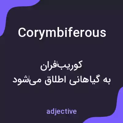 معنی corymbiferous به فارسی معنی corymbiferous به فارسی