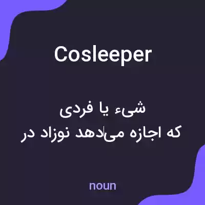 معنی cosleeper به فارسی معنی cosleeper به فارسی