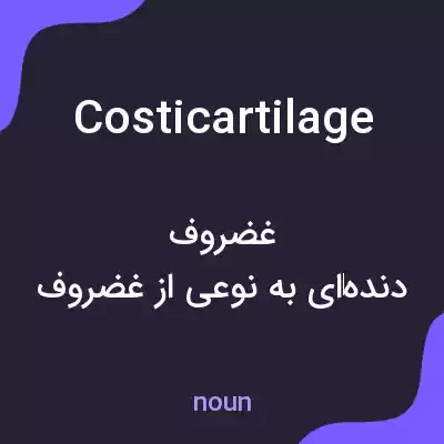 معنی costicartilage به فارسی معنی costicartilage به فارسی