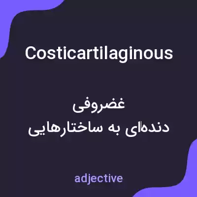 معنی costicartilaginous به فارسی معنی costicartilaginous به فارسی