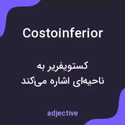 معنی costoinferior به فارسی معنی costoinferior به فارسی