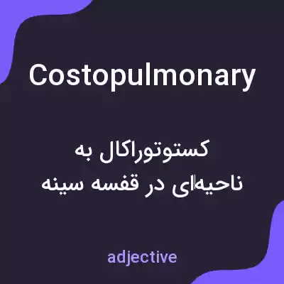 معنی costopulmonary به فارسی