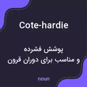 معنی cote-hardie به فارسی معنی cote-hardie به فارسی