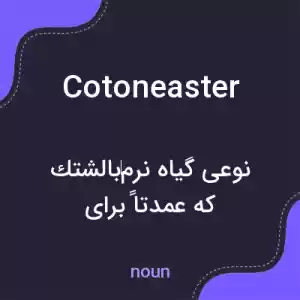 معنی cotoneaster به فارسی معنی cotoneaster به فارسی