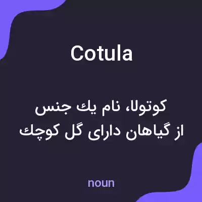 معنی cotula به فارسی معنی cotula به فارسی