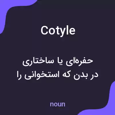 معنی cotyle به فارسی معنی cotyle به فارسی