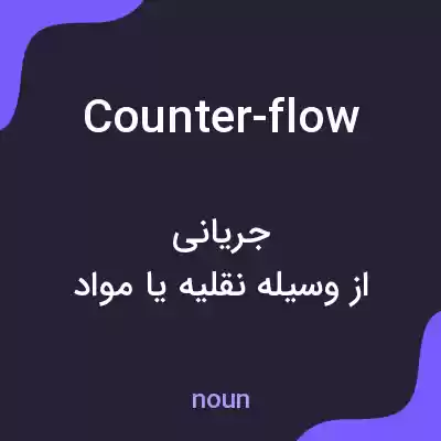 معنی counter-flow به فارسی معنی counter-flow به فارسی