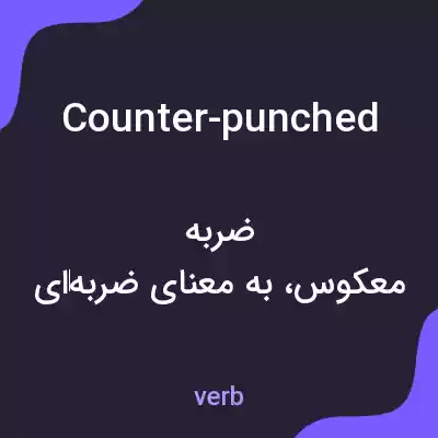 معنی counter-punched به فارسی معنی counter-punched به فارسی