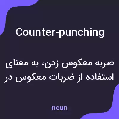 معنی counter-punching به فارسی معنی counter-punching به فارسی