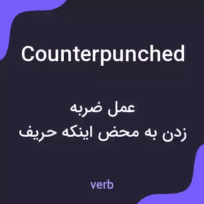 معنی counterpunched به فارسی معنی counterpunched به فارسی