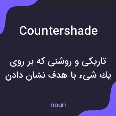 معنی countershade به فارسی معنی countershade به فارسی