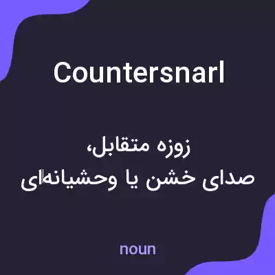 معنی countersnarl به فارسی