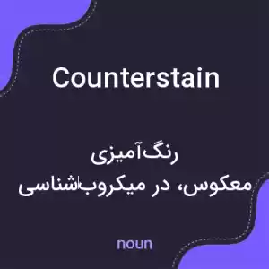 معنی counterstain به فارسی معنی counterstain به فارسی