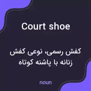 معنی court shoe به فارسی معنی court shoe به فارسی