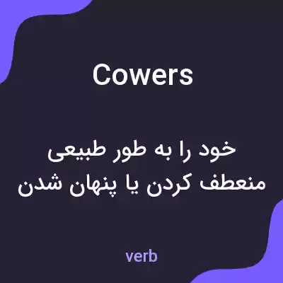 معنی cowers به فارسی معنی cowers به فارسی