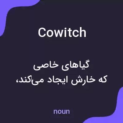 معنی cowitch به فارسی معنی cowitch به فارسی