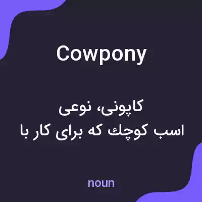 معنی cowpony به فارسی معنی cowpony به فارسی