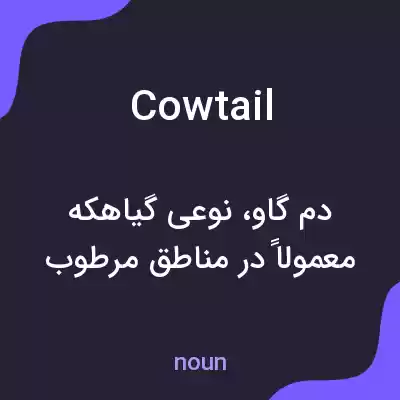 معنی cowtail به فارسی معنی cowtail به فارسی