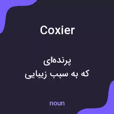 معنی coxier به فارسی معنی coxier به فارسی