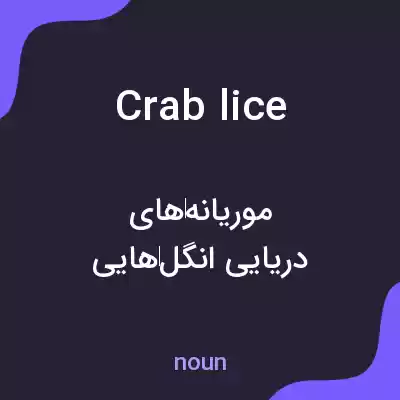 معنی crab lice به فارسی معنی crab lice به فارسی