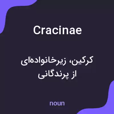 معنی cracinae به فارسی معنی cracinae به فارسی