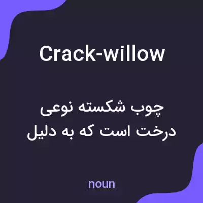 معنی crack-willow به فارسی معنی crack-willow به فارسی