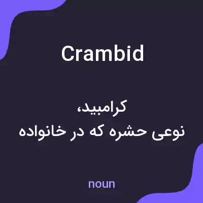معنی crambid به فارسی معنی crambid به فارسی